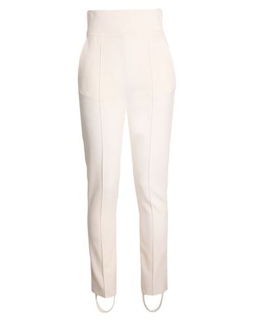 Woman Pants Beige Size S Wool, Elastane