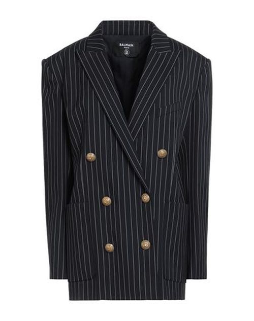 Woman Blazer Midnight blue Size 2 Virgin Wool, Elastane