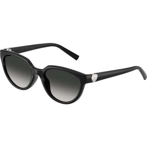 Tiffany Woman Tiffany TF4256D 80013C Sunglasses Injected Black Grey Cat Eye Normal Nuanced