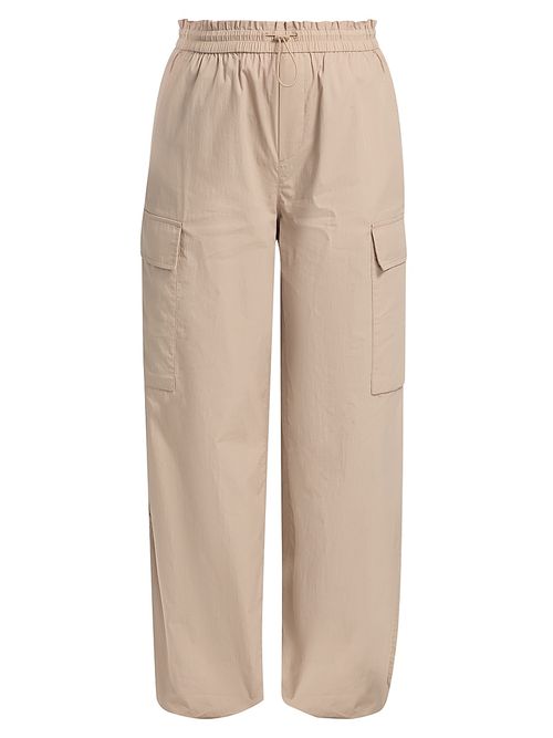 Women's Victoria Drawcord Cotton-Blend Cargo Pants - Taupe