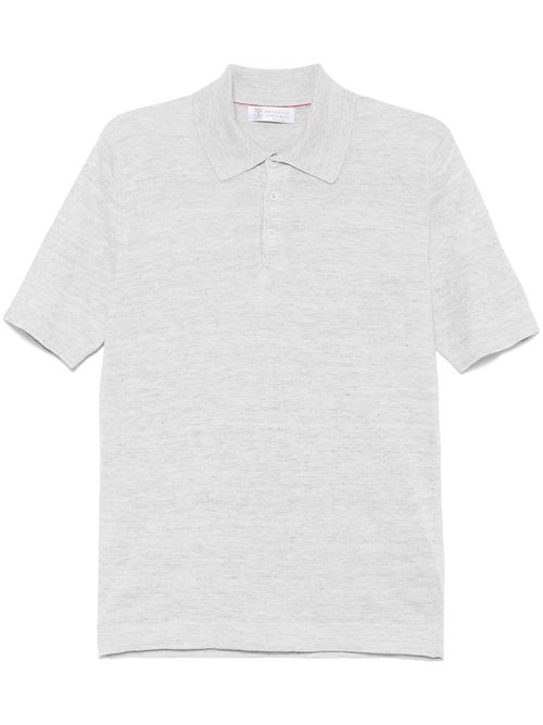 Cotton polo shirt - White