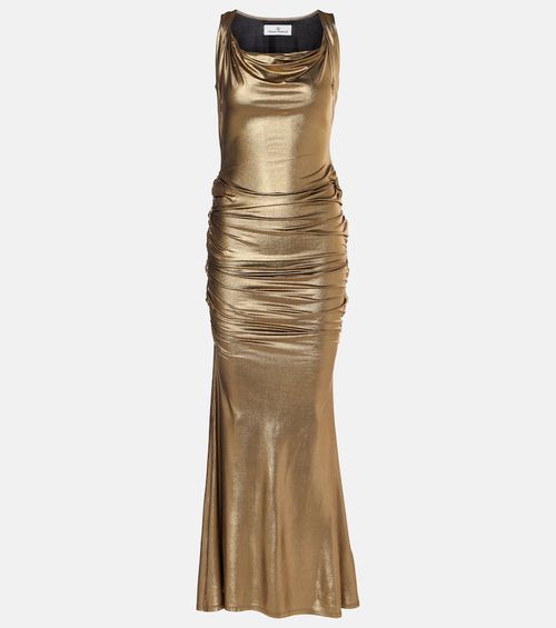 Liz draped jersey gown