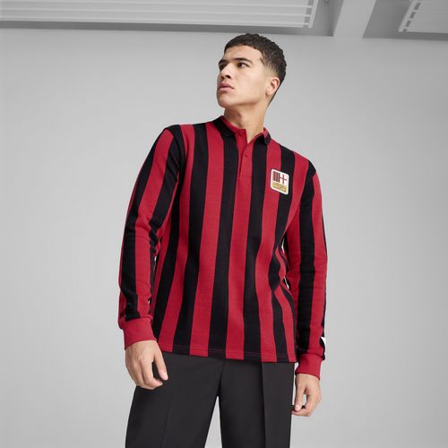PUMA AC Milan 125th Anniversary Men's Retro Soccer Jersey in Black