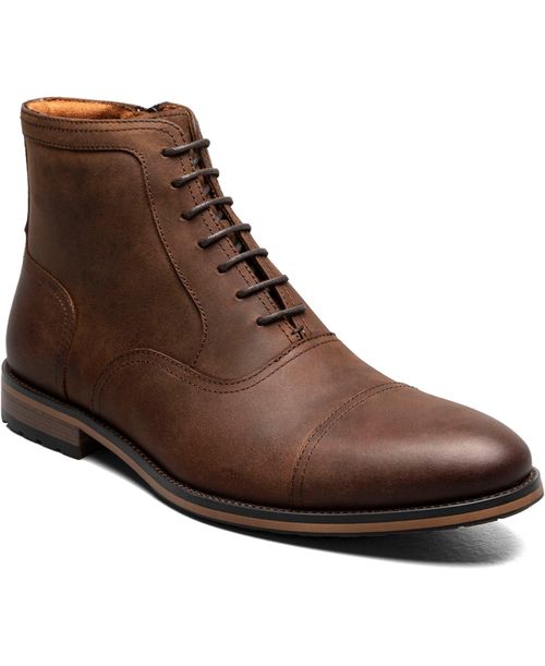 Men's Porter Cap Toe Side Zip Boots - Brown