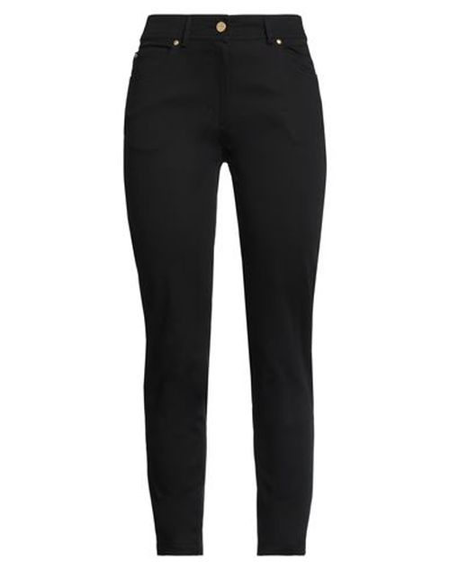 Woman Pants Black Size 6 Cotton, Elastane