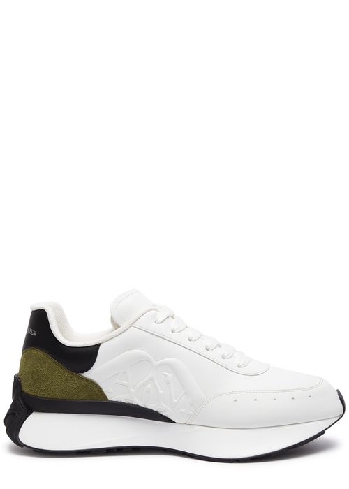 Sprint Runner Panelled Leather Sneakers