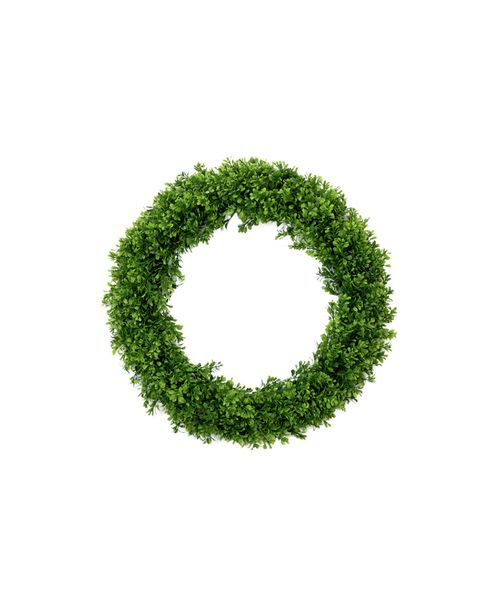 "20"" Artificial Boxwood Wreath - Green"