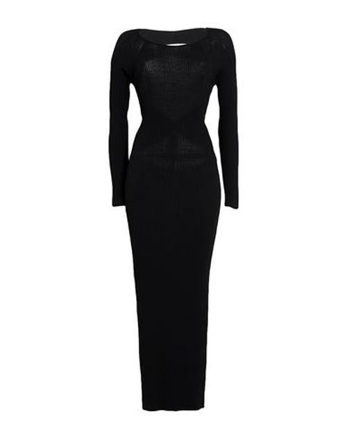 Woman Maxi dress Black Size M EcoVero viscose, Polyester