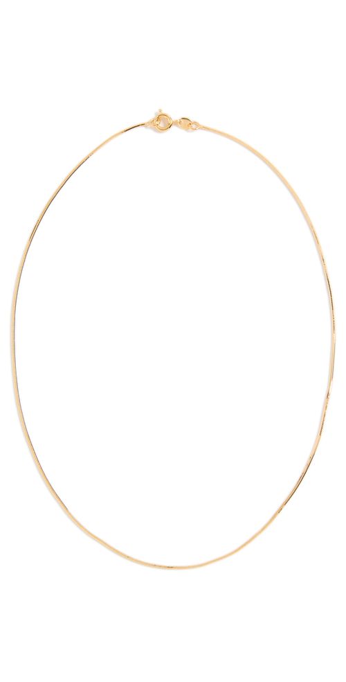 Mini Snake Necklace Gold One Size