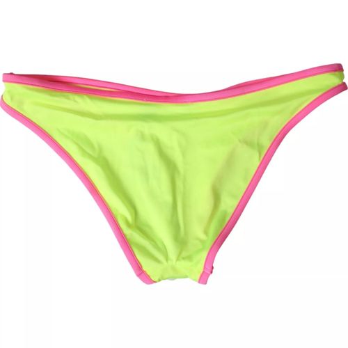 Neon Nylon Bikini Bottom — Yellow
