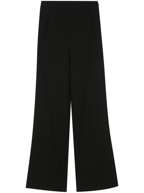 Wide-leg cady trousers - Black