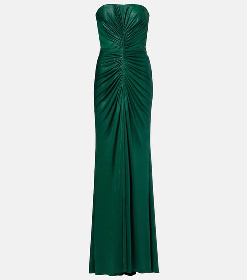 Ruched jersey gown