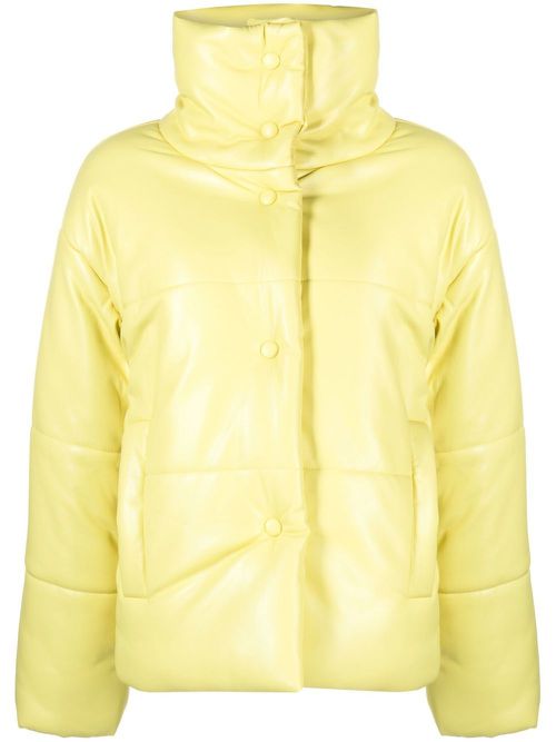 Oversize padded windbreaker jacket - Yellow