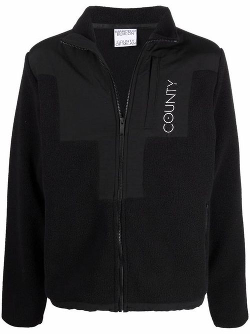 Logo Embroidered Zip-up Jacket