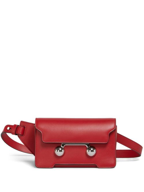 Stud-embellished belt bag - Red