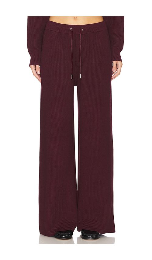 SER.O.YA Camila Sweatpant in Wine. -  S also in