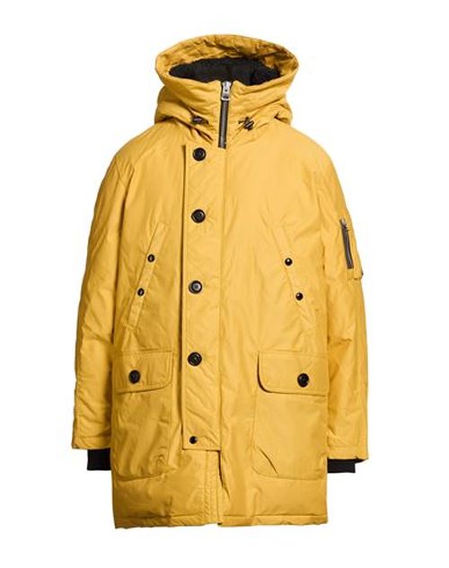 Man Puffer Mustard Size M Polyamide, Cotton
