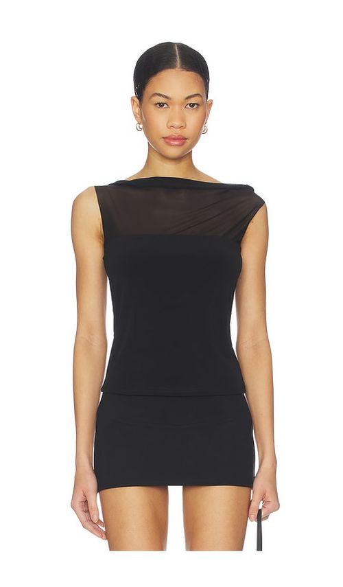 Superdown Genesis Cap Sleeve Top in Black. XS. Also in