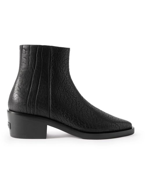 Santa Fe Textured-Leather Boots