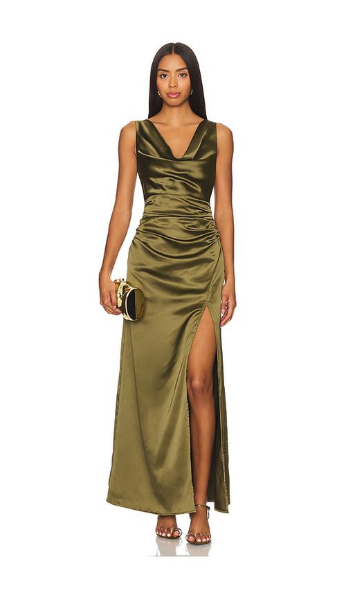 Line & Dot KLEID MELISSA in Olive. Größe S. Also in