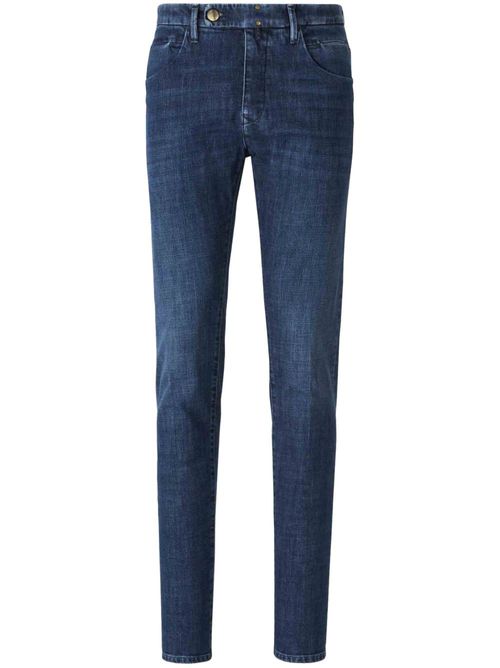Twill-weave straight jeans - Blue