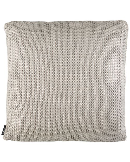Tickled Grey Knit Pillow