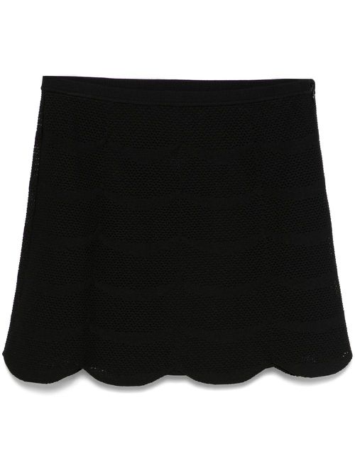 - Silk And Cotton Mini Skirt