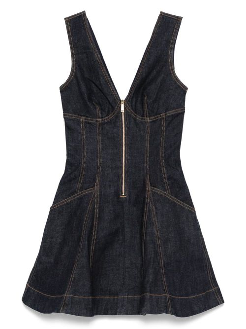 Denim mini dress - Blue