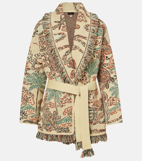Sketched By The Sea wool cardigan