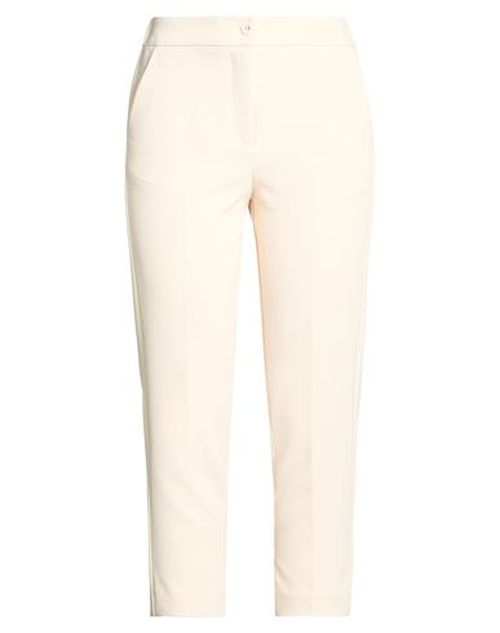 Woman Pants Cream Size 6 Polyester, Elastane