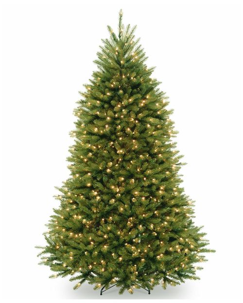 7.5Ft Dunhill Fir Hinged Tree With 750 Clear Lights