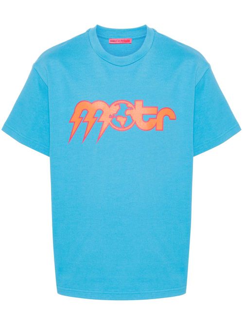 Logo-print jersey T-shirt - Blue
