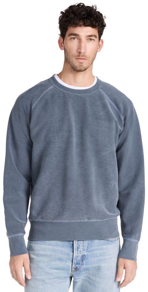 Twillback Terry Reversible Crew Sweatshirt Navy
