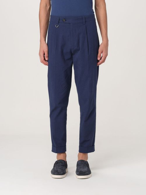 Pants Men color Blue