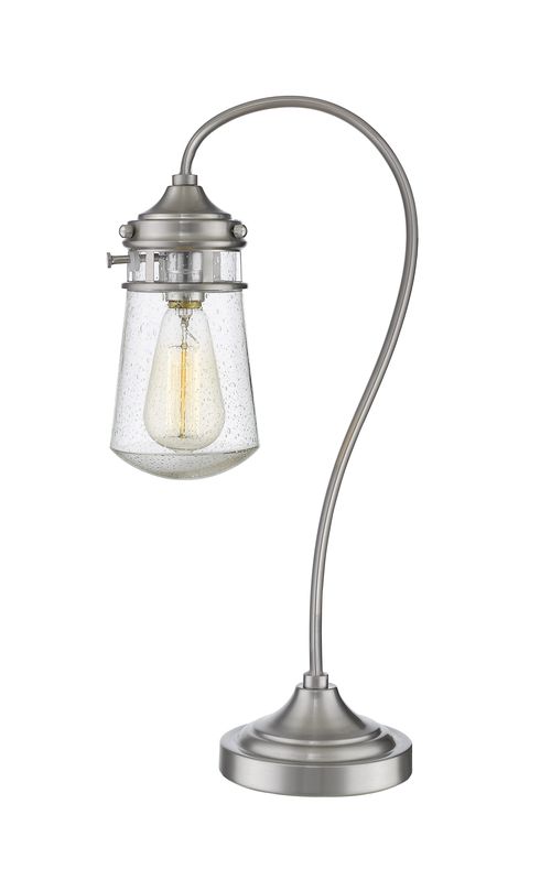 Z-Lite Celeste 1-Light Table Lamp Light In Brushed Nicke