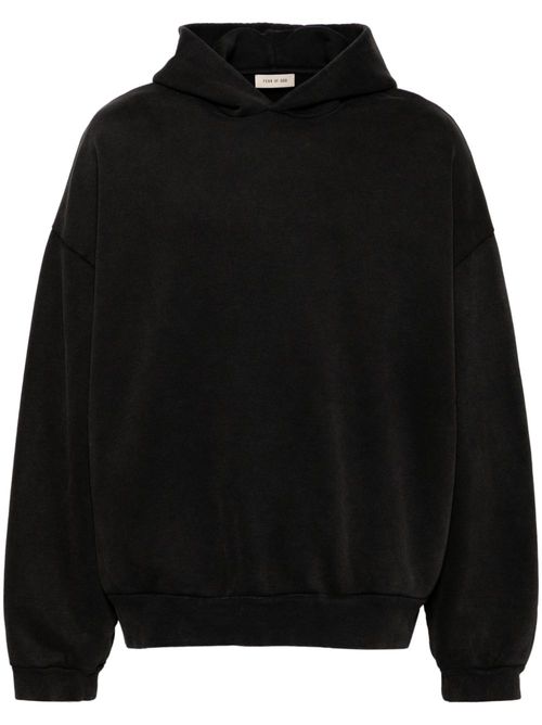 Graphic-print hoodie - Black