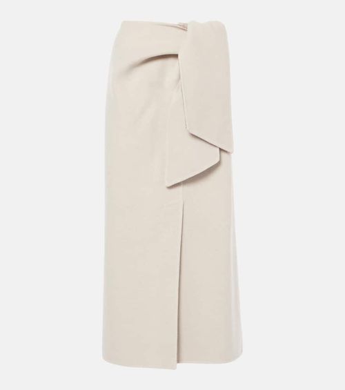 Zuppa wool and cashmere wrap skirt