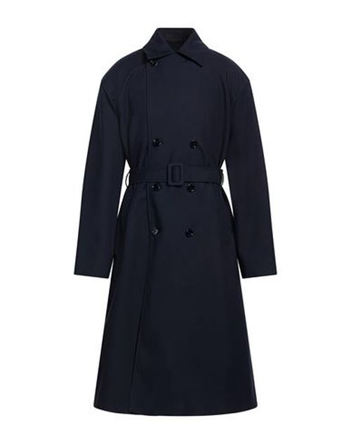 Man Overcoat & Trench Coat Navy Size 42 Virgin Wool, Mohair wool