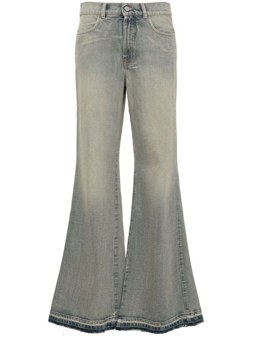 Mid-rise flared jeans - Blue