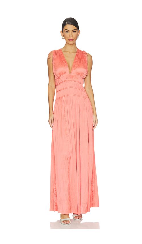 Ulla Johnson Tasneem Deep V Gown in Coral. 8. Also , 10, 12, 2
