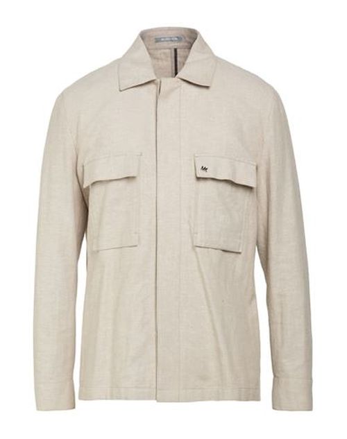 Man Jacket Beige Size 40 Linen, Cotton
