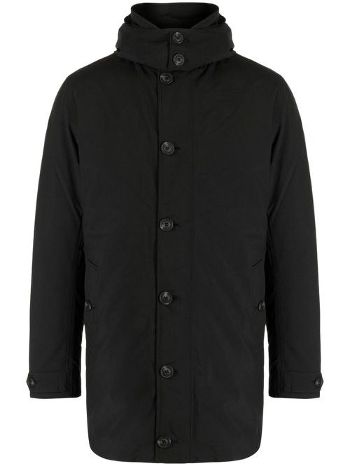 Hooded padded jacket - Black