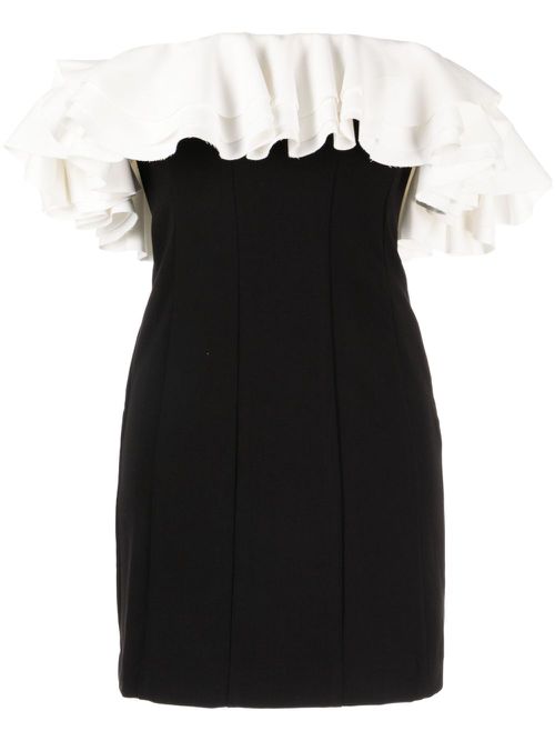 Kiara ruffled minidress - Black