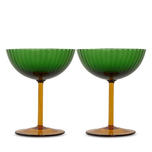 Champagne Coupe Glasses, Set of 2