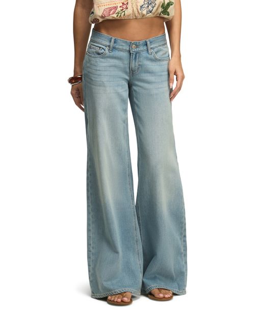 Women's Liquid Luxe Low-Rise Ultra Wide-Leg Jeans - Fast Forward Wash