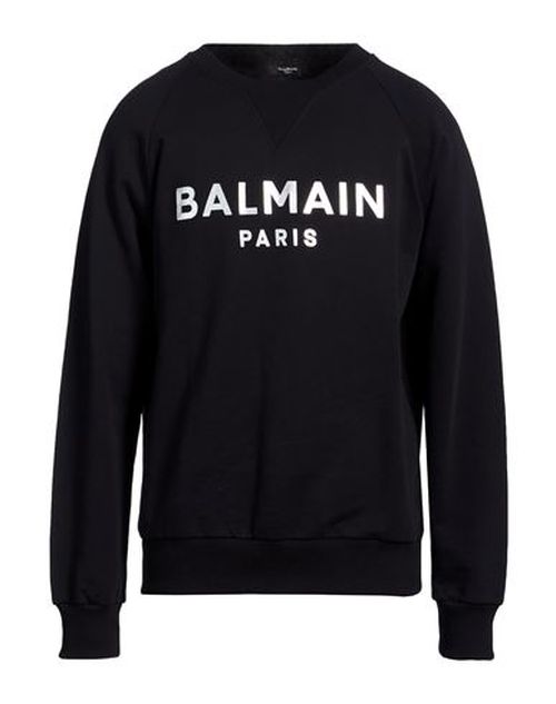 Man Sweatshirt Black Size XL Cotton, Elastane