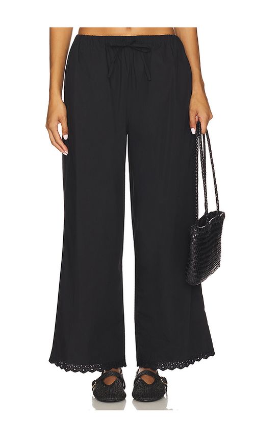FAITHFULL THE BRAND Tove Pant in Black. XL also in L, M