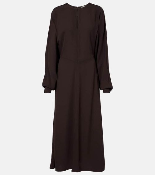 Hills cutout crêpe midi dress