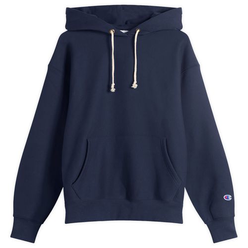 Men's Reverse Weave Fleece Hoodie in Blue