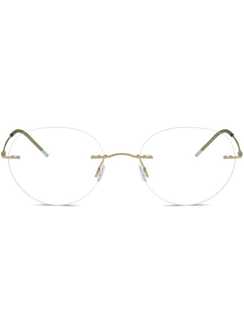 Rimless round-frame glasses - Gold